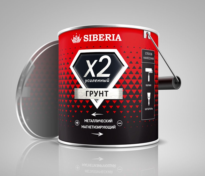 Грунт магнитный  Siberia x2 усиленный (2,5 литра / 5 кв.м.)